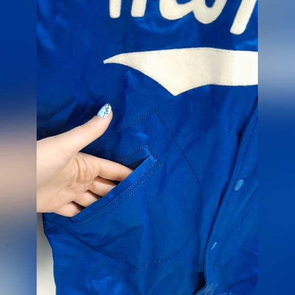 Ebbets Field Flannels Montreal Royals Satin Vintage Jacket made in USA - Picture 8 of 14